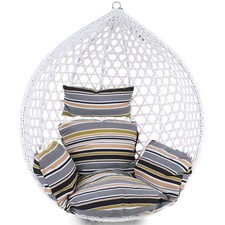 Coussin Pour Fauteuil Suspendu Incl. Dossier Ensemble 2 Pièces Style Sunset Rayé