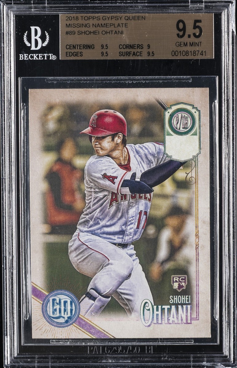 2018 TOPPS GYPSY QUEEN MISSING NAMEPLATE #89 SHOHEI OHTANI ROOKIE