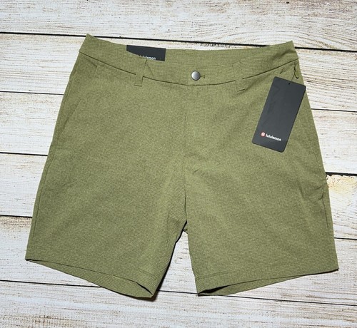 Lululemon Commission Classic Short 7" size 31 Cotton Blend Green NWT