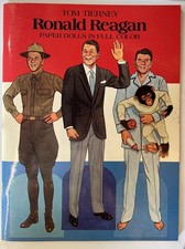 RONALD REAGAN Paper Dolls By Tom Tierney 1984 Dover Full Color Book UNCUT NEW