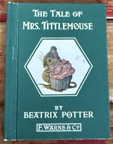 The Tale of Mrs. Tittlemouse BEATRIX POTTER HC/DJ 1938 2nd Printing Very Good! - Foto 2 di 12
