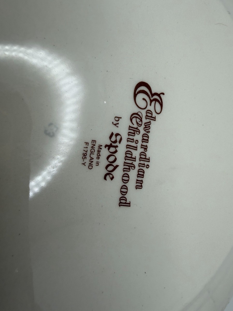 Spode Edwardian Childhood Happy Birthday Plate Made In England