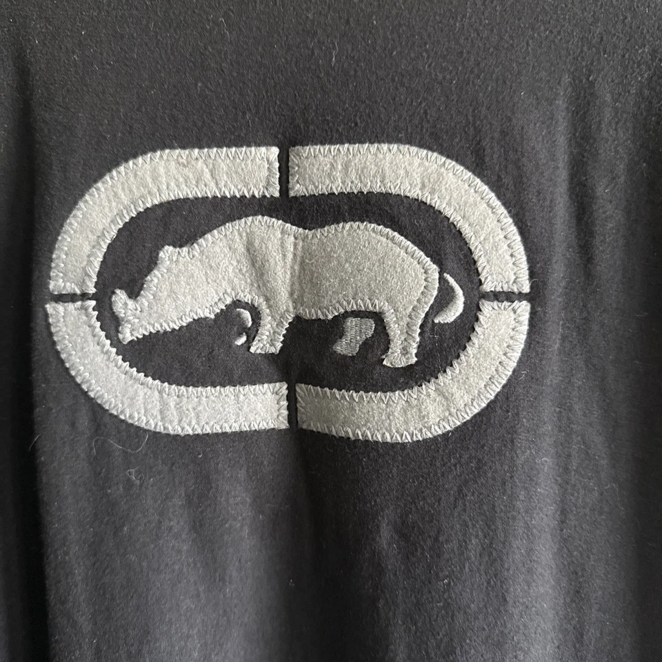 Camiseta De Colección Y2K Ecko UNLTD Negra Rinoceronte Logo Gráfico Talla L Hip Hop Foto 2 de 4