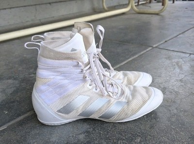 Size 11 Adidas Speedex 18 White Silver Boxing Shoes