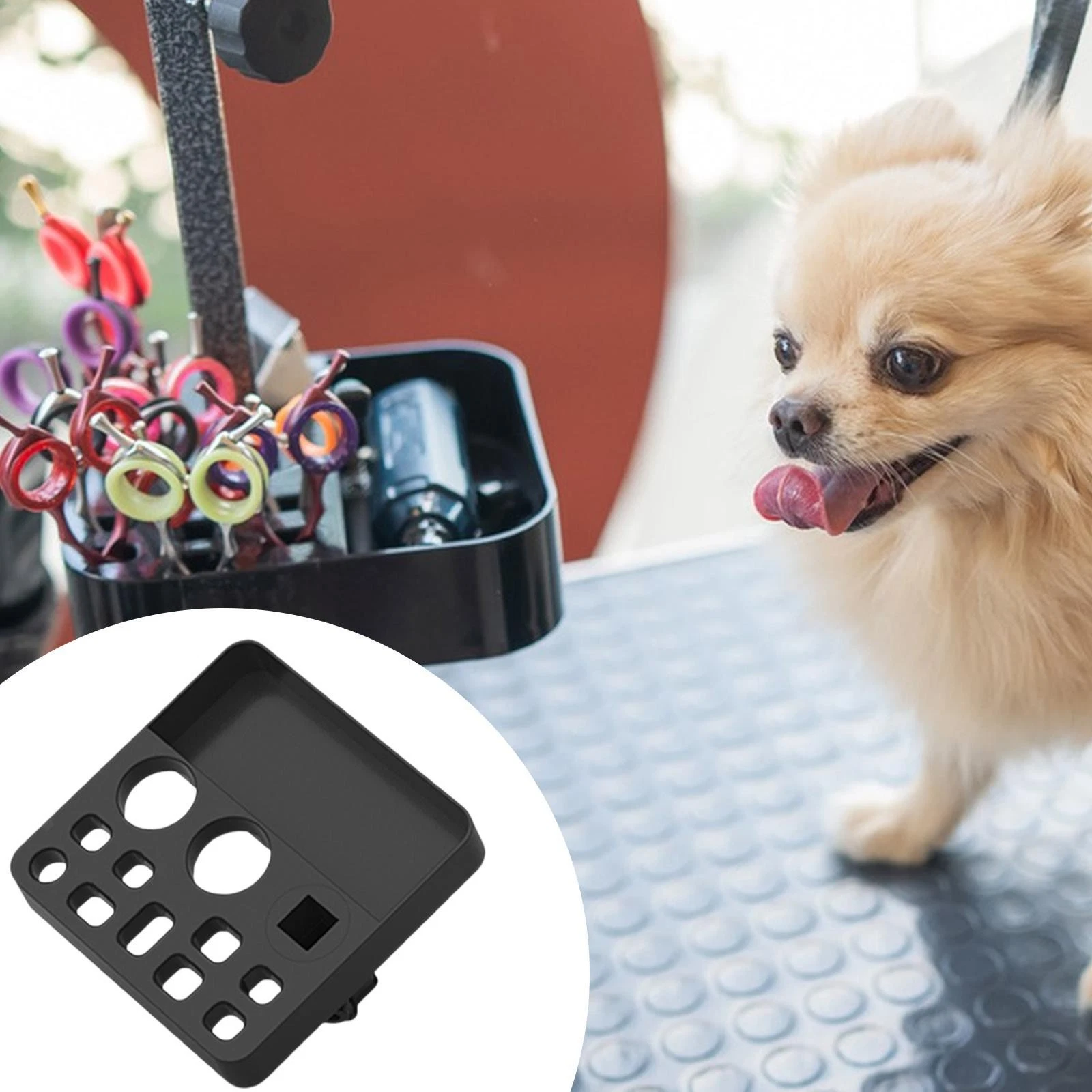 Pet Grooming Tools Organizer Holder Practical Easy Installation Pet Grooming