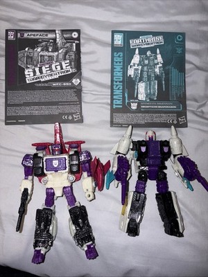 Transformers WFC Siege Apeface and Earthrise Snapdragon