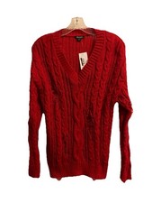 New Wild Fable Red Distress Women s Sweater Size XS Distress
