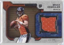 2012 Topps Strata Rookie Relics Gold 12/99 Brock Osweiler #RR-BO 9oi