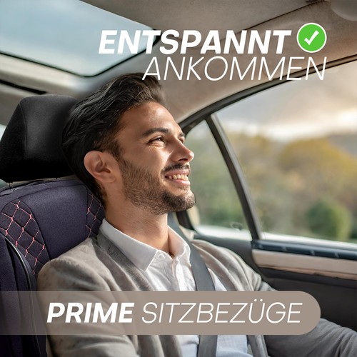 2x Sitzbezüge passend für Mercedes Citan W415 ab 2012-2021 (Schwarz-Rot) - Bild 12 von 12