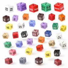 100x Garment Clothes Marker Size Number Color Size Cubes For Hanger Size Display