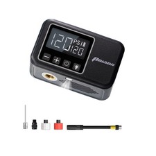 Mini Electric Bike Pump with Gauge, Max 120 PSI, 28s Fast Inflate Tiny Portab...