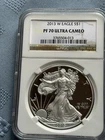 2013W PF-70 NGC ULTRA CAMEO American silver eagle .