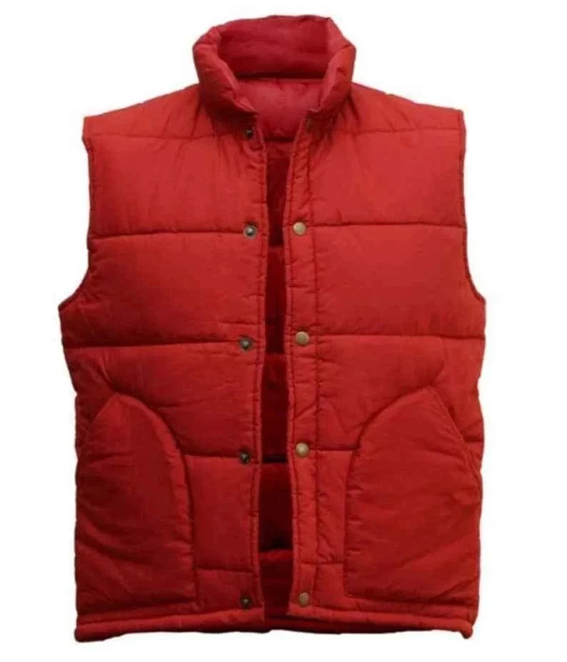 Men’s Red Marty McFly Puffer Vest – Back To The Future Inspired Vest