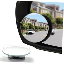 LivTee Blind Spot Mirror, 2" HD Glass Frameless Convex Rear Pack of 2 Round