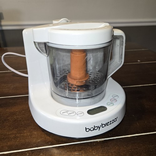 One Step Blender Steamer Baby Food Maker Baby Brezza White Grey Tested Cleaned