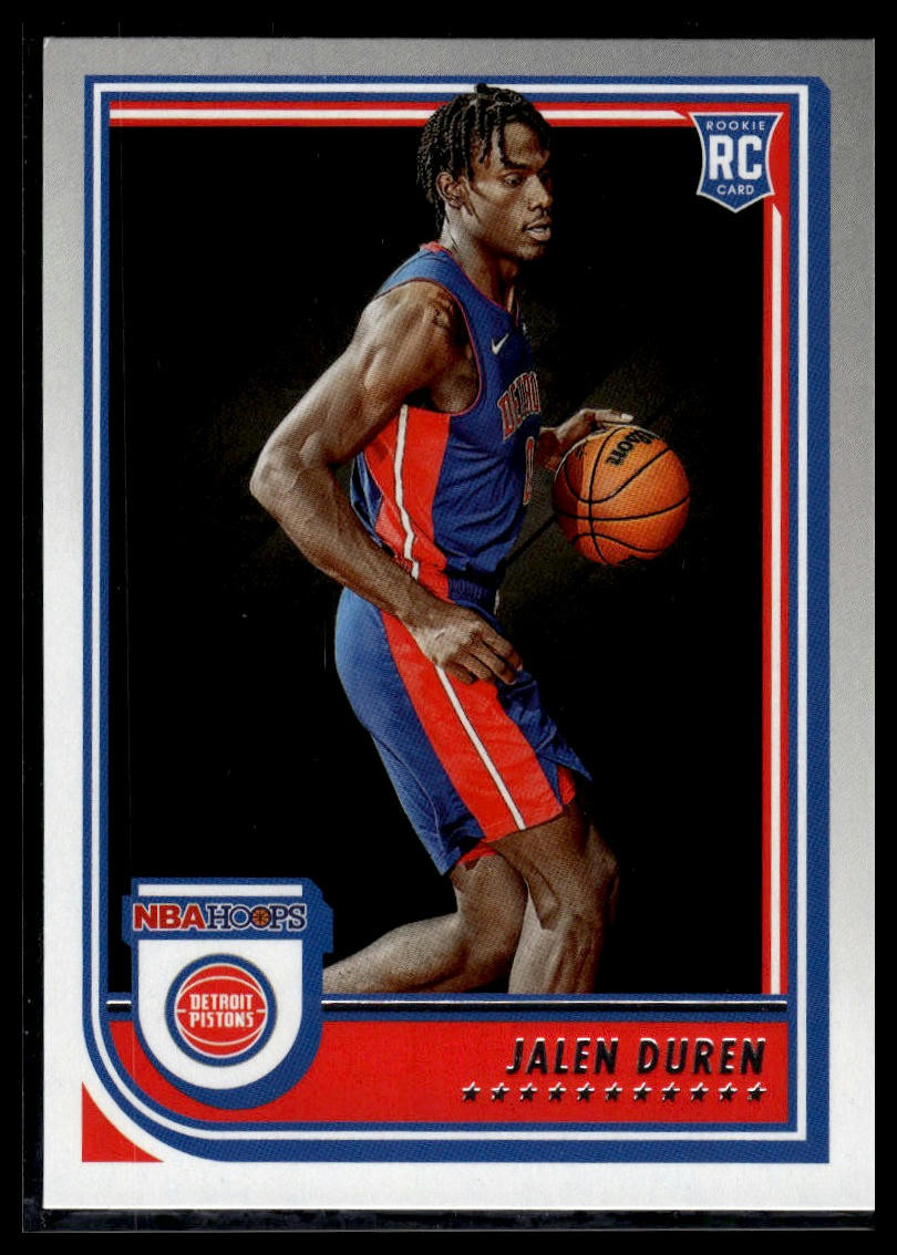 2022-23 Hoops #243 Jalen Duren Rookie Pistons
