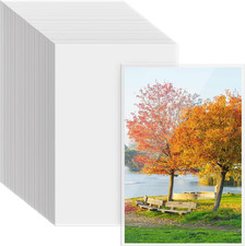 200 Pack 4x6 Photo Sleeves, No Holes Archival Quality Sheet Protectors Clear Top