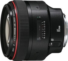 Canon EF 85mm f1.2L II USM obiettivo nero per fotocamera fotografica