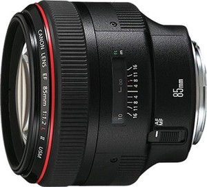 Canon EF 85mm f1.2L II USM Black Photography Camera Lens