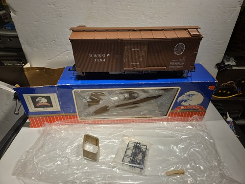 RO Trains Denver y Río Grande (D&RG) vagón de caja #3184 nuevo en caja con funda EE. UU. TRENES LGB  | Condition: New