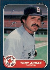 1986 Fleer Tony Armas #339 Boston Red Sox