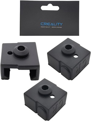 POLISI3D 3-Pack Original Creality CR6 SE Hotend Heat Block Silicone Black 