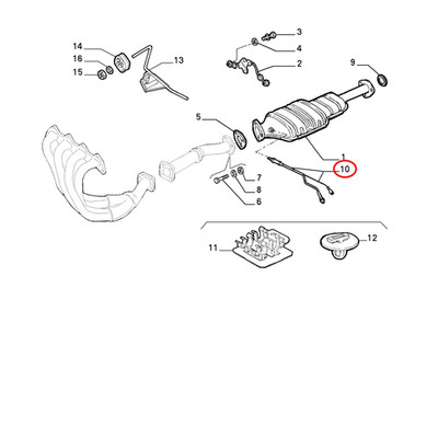 FIAT COUPE LAMBDA PROBE - ALFA SPIDER - ORIGINAL DELTA LANCIA 7785973