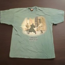 VTG DISTRESSED 1999 Star Wars Ep. 1 Obi Wan Darth Maul Qui-Gon Jinn T Shirt XL