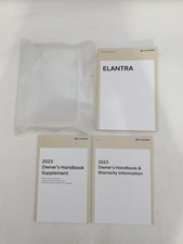 2023 Hyundai Elantra Owners Manual Set Includes Plastic Cover Case