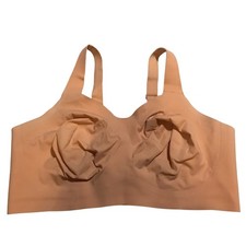 Evelyn Bobbie The Beyond Bra XL Seamless Comfort Full Coverage Unlined Nude