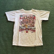 1991 Chicago Bulls Caricature T-Shirt Vintage Men  s Size Large Michael Jordan