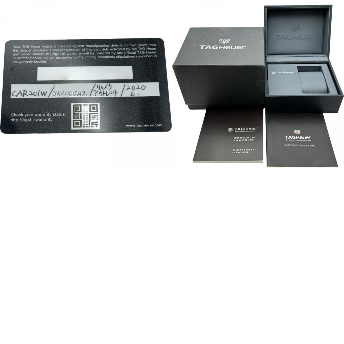TAG HEUER CARRERA CALIBRE 01 CHRONOGRAPH CA201W.BA0714 BLACK STAINLESSSTEEL AUTO image 3