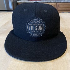 Filson x Ebbets Field Flannels Cap - Excellent - Made In USA & USA Flag Tag