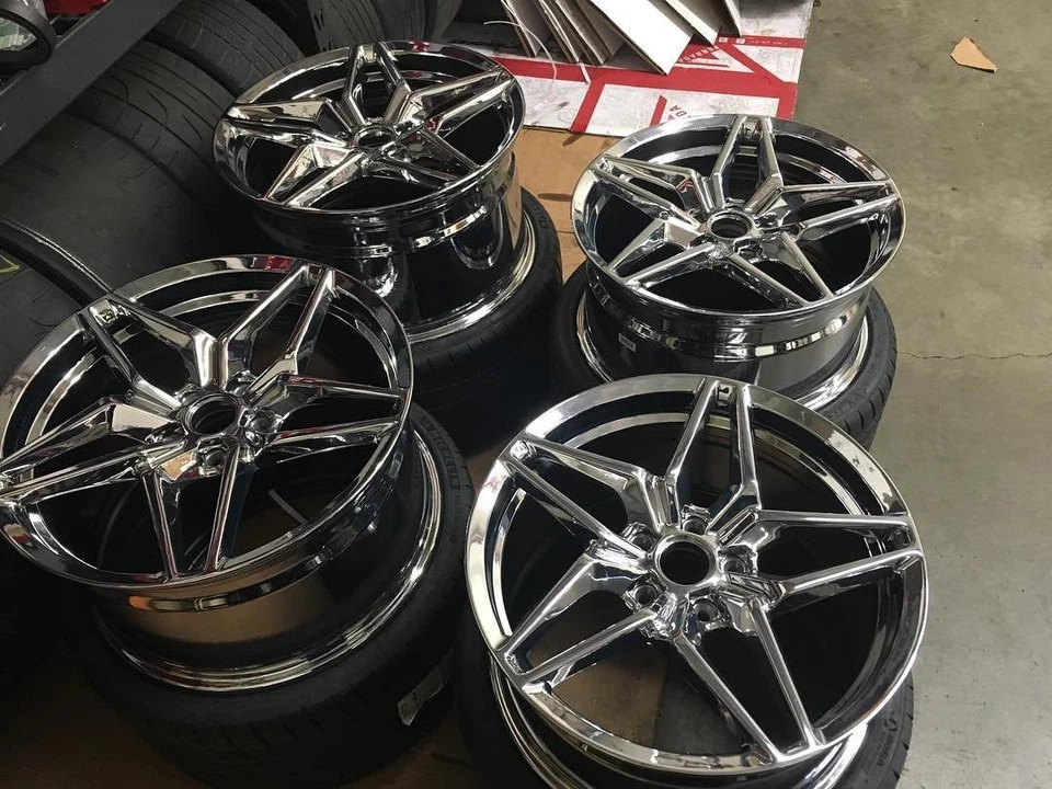 17" Chrome Rims Fit Pontiac Firebird 1993-2002 Wheels 5x120.65 New 17x9.5/11 - Image 2 of 4