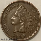 1906 Indian Head Cent Penny XF-AU Extremely Fine-About Uncirculated