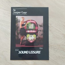 VINTAGE JUKEBOX DESIGNER RANGE brochure/pamphlet from SOUND LEISURE