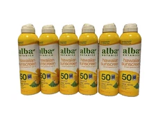Alba Botanica Broad Spectrum Sunscreen  SPF 50 Coconut clear spray - 6pk 6 oz ea