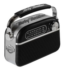 Harley-Davidson Retro Portable AM/FM Radio w/ Bluetooth Speaker Capabilities