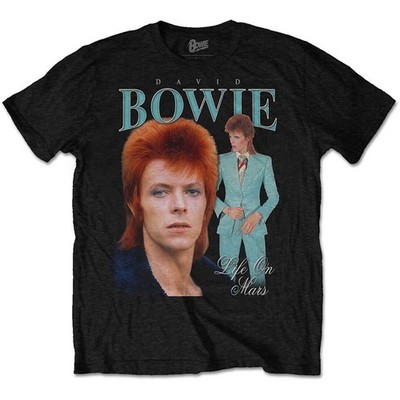David Bowie Life On Mars Homage lizenziert T-Shirt Herren