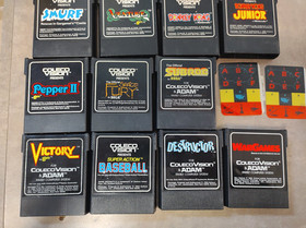 15 COLECOVISION GAMES LOT TESTED WORKS Cartridge 2400 Vintage video War Popeye