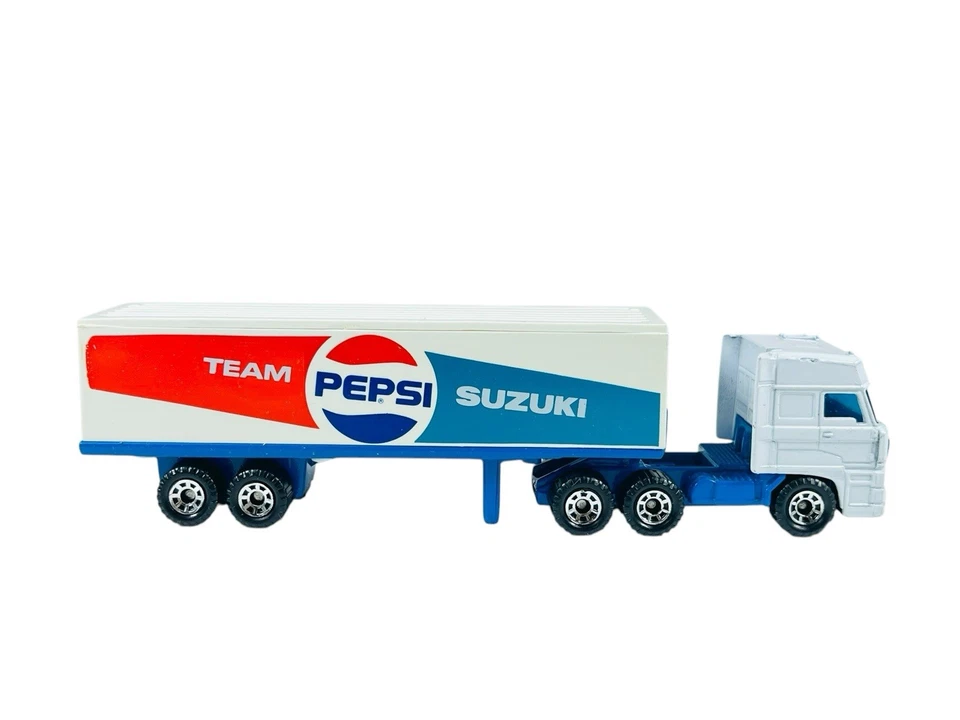 Matchbox Convoy CY-25 PEPSI Team Suzuki ~ 1987 Blue Window Box Die Cast - Image 4 of 4