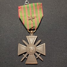 D20/02/26 (REF34953) Military Medal War Cross 1914 1917 French Medal