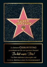 Geburtstag - Great Cards - Soundkarte und Lichtkarte im Format 21,0 x 29,7 cm - 