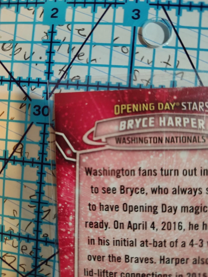 2017 Topps Opening Day - Opening Day Stars Bryce Harper #ODS-9 - Image 4 of 4