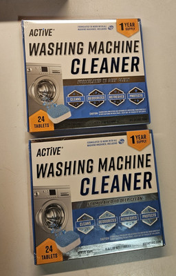 Active - Washing Machine Cleaner - 24 Tablet Pack - Lot of 2
