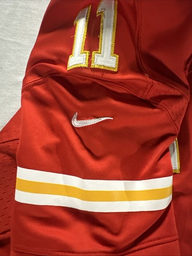 #11 Alex Smith Nike Red Kansas City KC Chiefs Jersey On Field Youth Large sewn - Picture 16 of 16