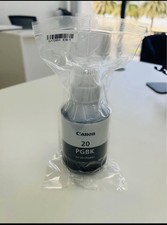 NEW Canon 20 PGBK Black Ink Bottle GI-20 PGBK 170ml for PIXMA G5020 G6020 G7020
