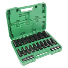 20PC Electric Wrench Sockets Set Carbon Steel Hexagonal Lengthened(20pcs Sockets