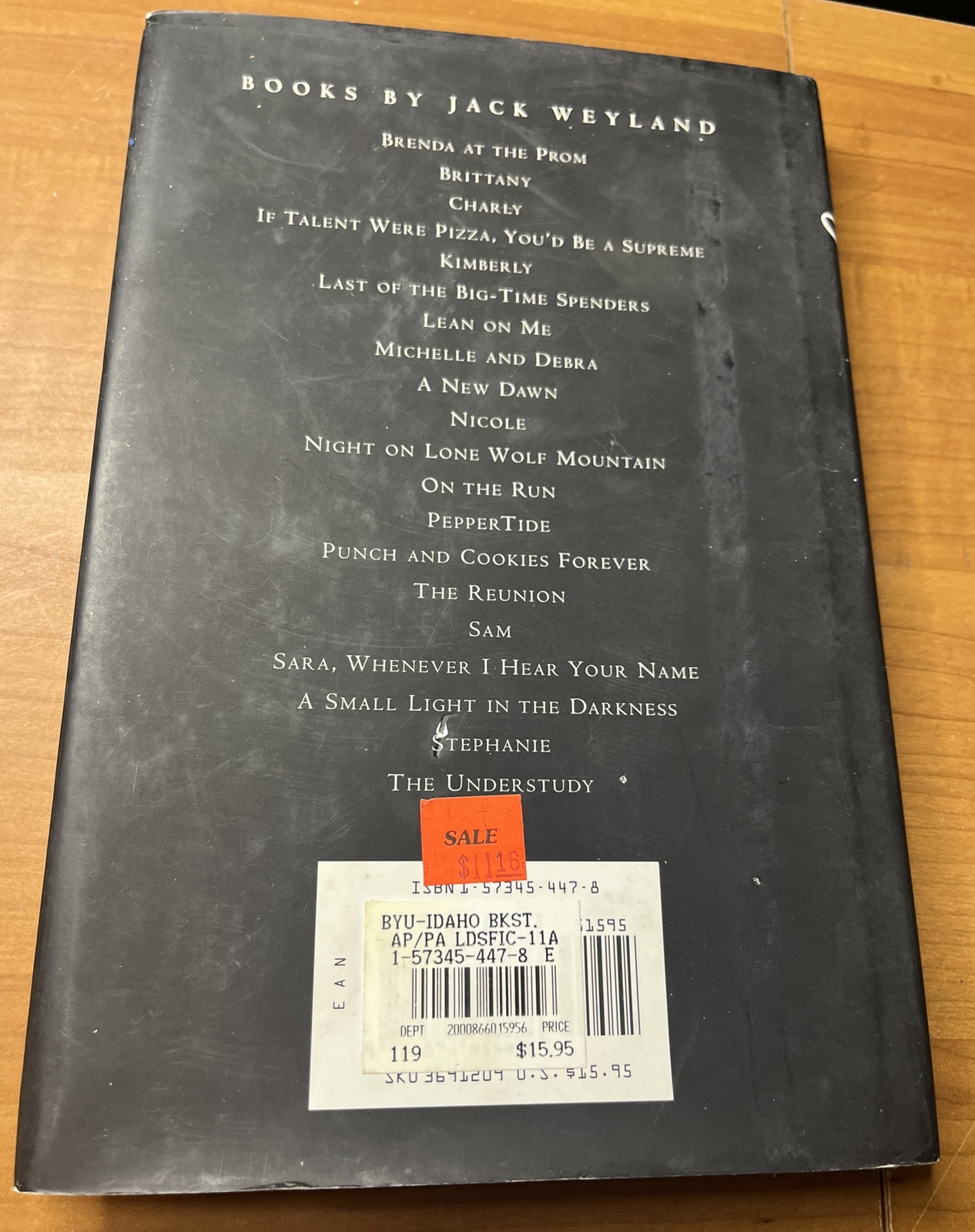 Jake A Novel By Jack Weyland  Hardcover-Like New Condition