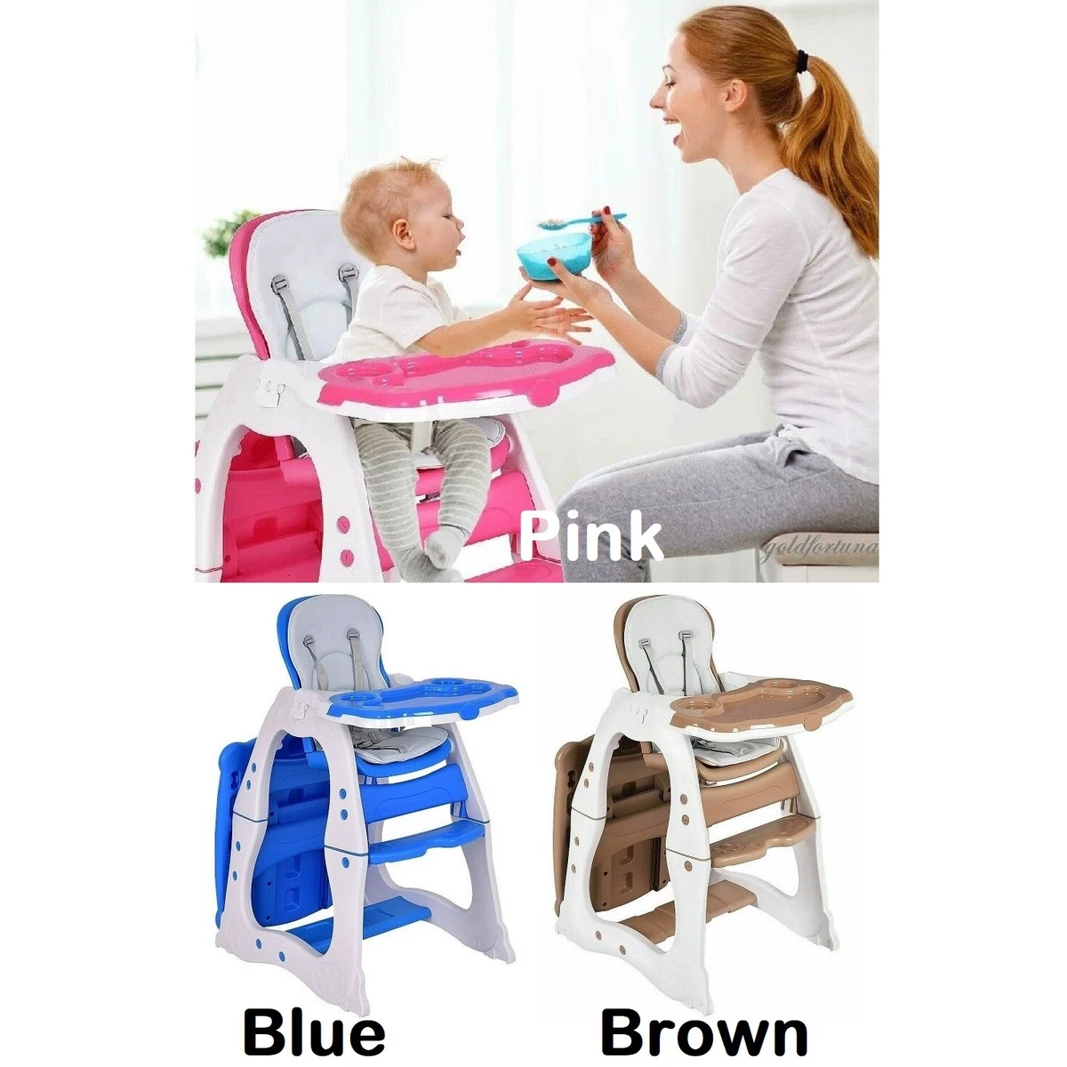 High Chair for Babies and Toddlers 3 in 1 Infant Feeding